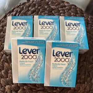 Lever 2000 Original Bar Soap 4.5 OZ Lot Of 5 SEALED Unilever